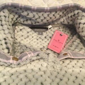 Simply Southern Fleece Pullover in Gray and Pink